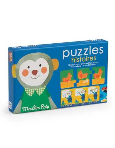 Puzzles histoires Les Popipop -...