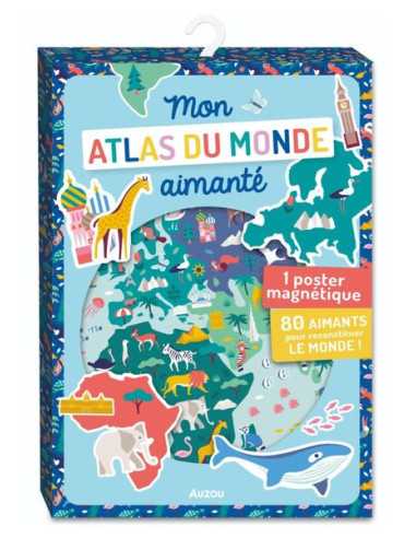 Mon atlas du monde aimanté - Auzou