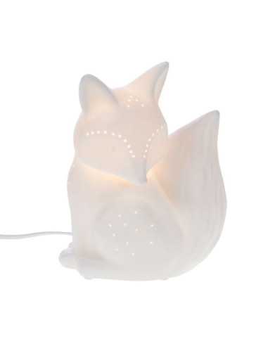 Lampe renard en porcelaine - Amadeus...