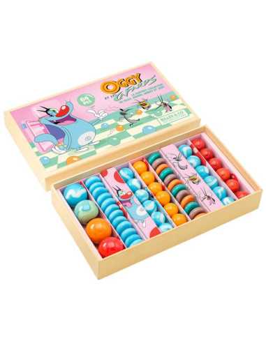 Coffret de 64 billes Oggy et les...