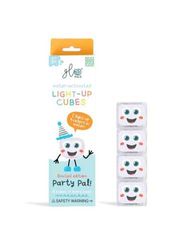 Cubes lumineux blancs Party Pal - Glo...