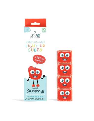 Cubes lumineux rouges Sammy - Glo Pals