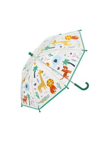 Parapluie jungle transparent et...