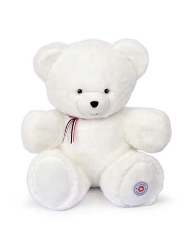 Peluche L'ours français 35 cm blanc...