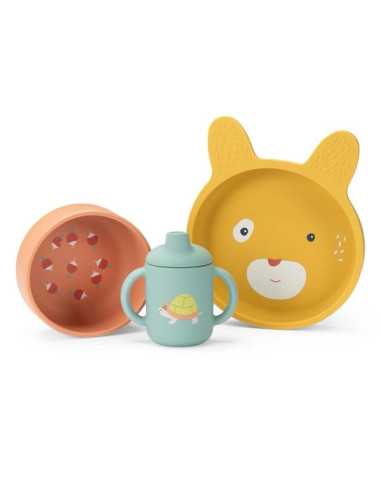 Set vaisselle silicone Trois Petits...