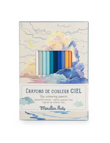 Crayons de couleur et cartes Ciel Le...