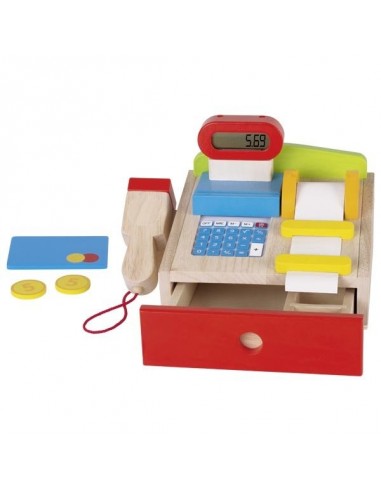 caisse enregistreuse en bois jouet