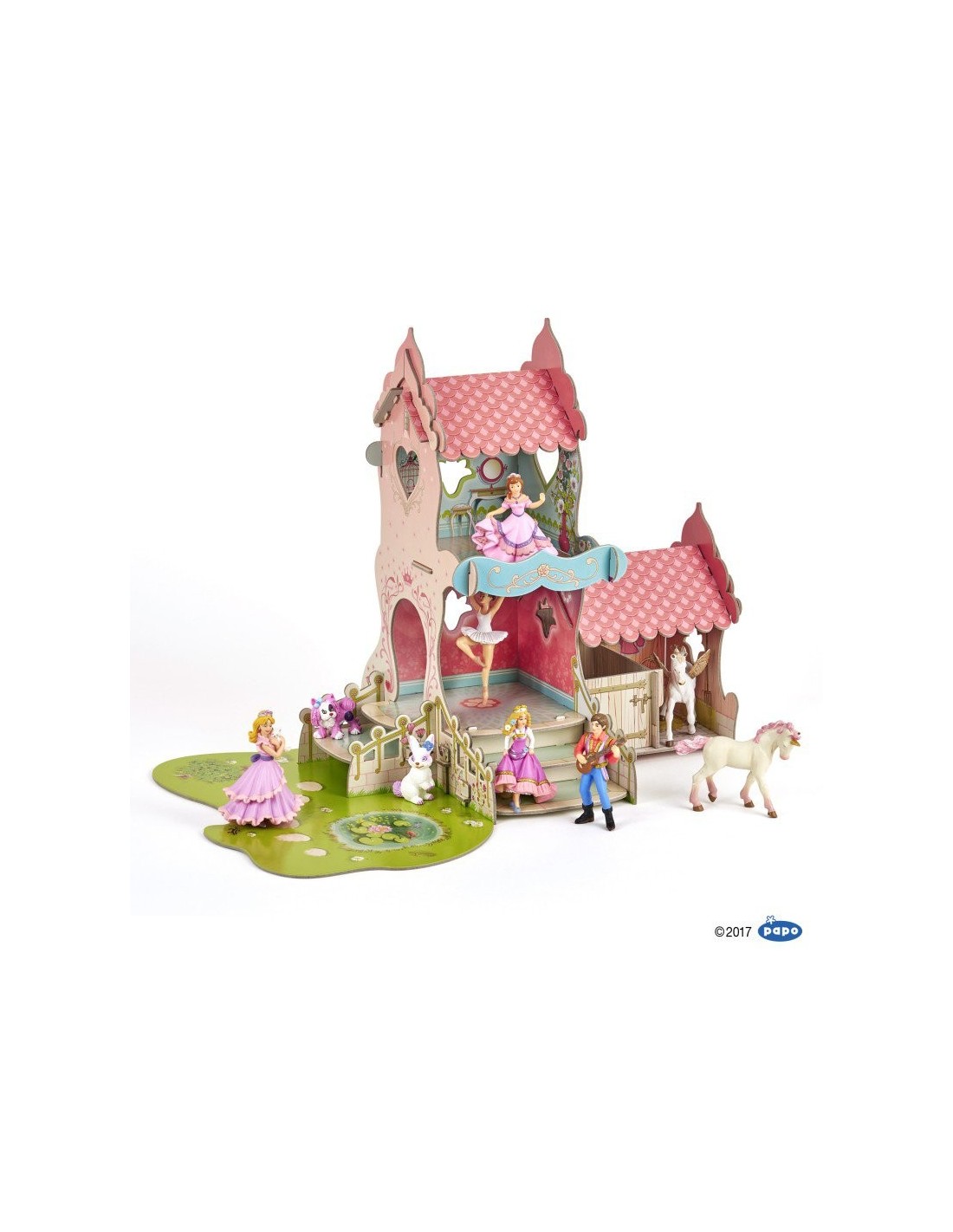 Un château princesse en 3D - Le jeu de construction de Tête à modeler