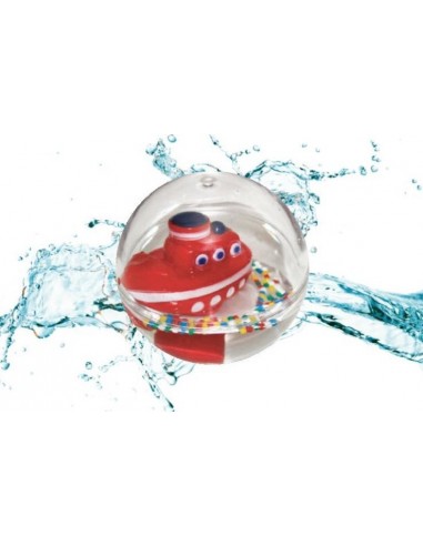 Hochet bulle d'eau canards rouge