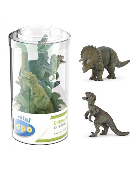 6 mini figurines dinosaures - Papo