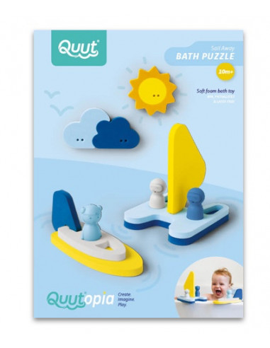 Puzzle de bain bateaux Quut - jouet de bain