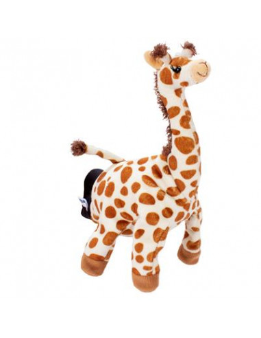 Peluche gant marionnette girafe