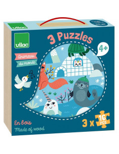 Puzzles des 4 saisons - Vilac 2641 - Puzzle pour enfant dès 2 ans