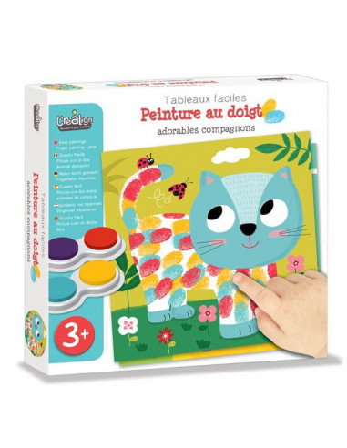 Peinture au doigt pour enfants,Kit créatif avec livre de peinture