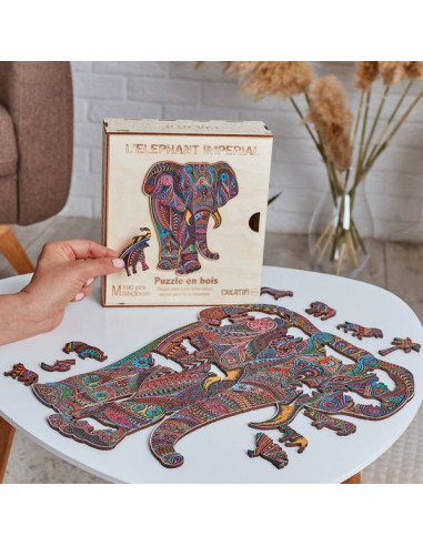 Puzzle magnétique éléphant