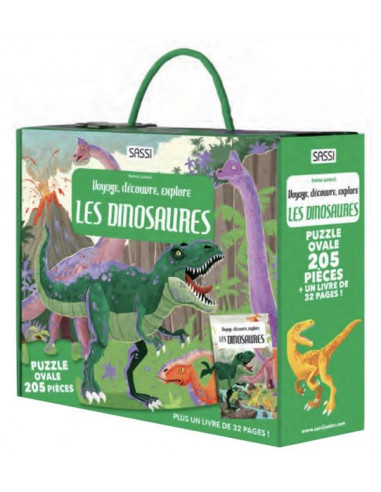 Puzzle dinosaure 5 ans vert pomme - Le T rex francais