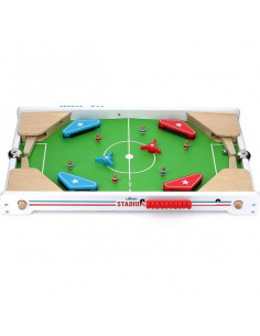 Jeu de curling de table géant 2-en-1 à 2 côtés en bois de luxe