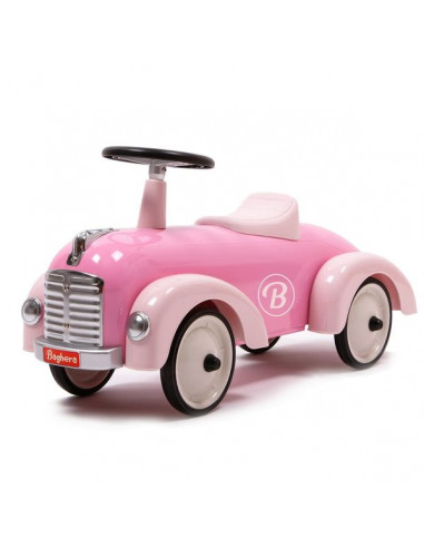 Coffret circuit voiture en bois rose - Made in Bébé