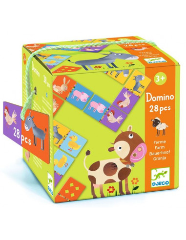 Domino ferme - jeu éducatif enfant - Djeco 