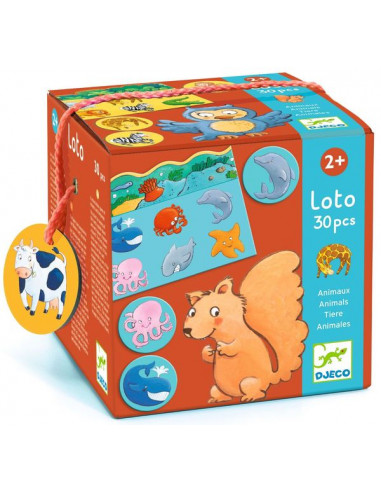 Loto des animaux 30 pièces - jeu éducatif enfant - Djeco 