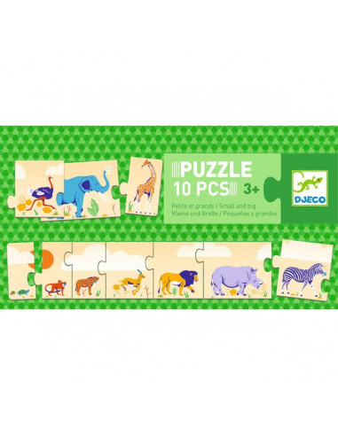 Puzzle 10 pièces Petite fille s'habille
