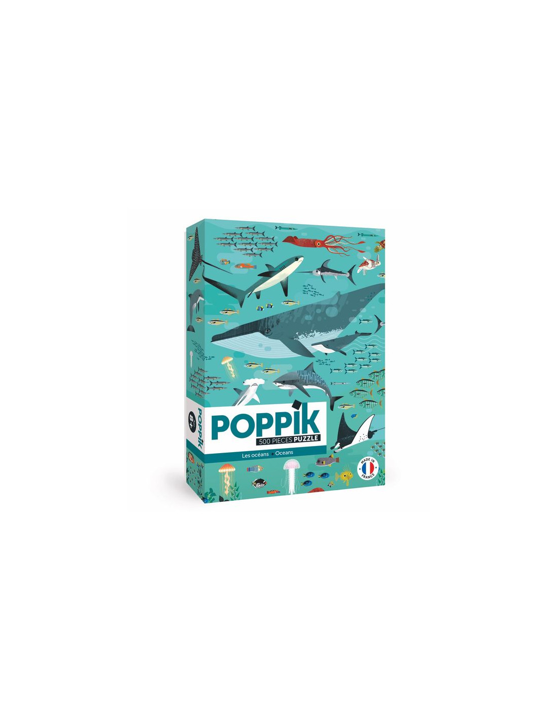 Poppik - Puzzle éducatif - Les Océans 500 pièces
