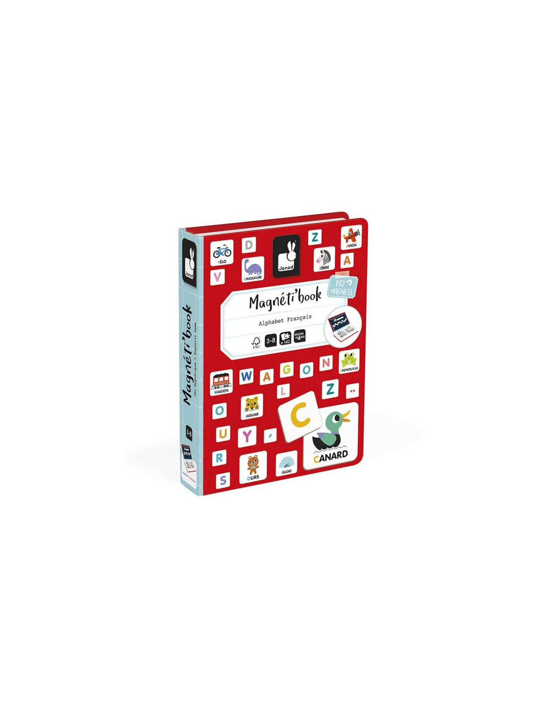Jeu - MagnetiBook Alphabet (Français) - Janod – Veille sur toi