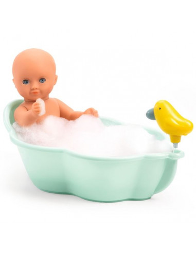 Joli Bébé Ours Dans La Baignoire Avec Illustration De Jouet De