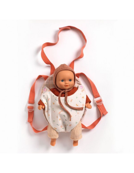 Sac à dos porte bébé, accessoire pour poupée POMEA de Djeco 7783