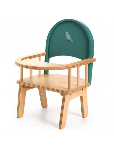 Chaise à barreaux Pomea - Djeco - Accessoire poupée