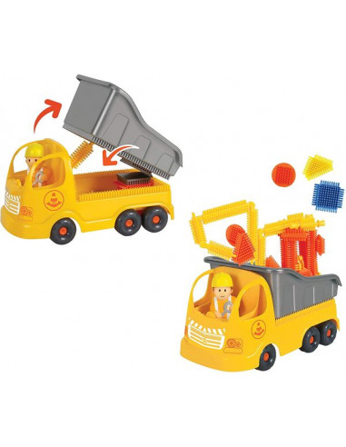 Jouets en bois Camion de chantier avec panneaux Goki® - Ekobutiks