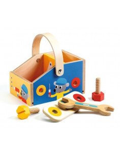 Boite caisse a outils enfant 19 accessoires - jouet bricolage construction  - jeu imitation - garcon et fille - Atelier de Bricolage - Achat & prix