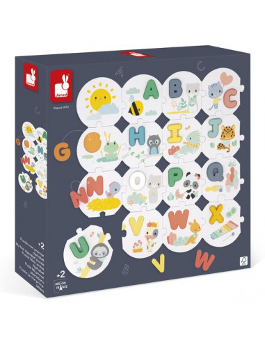 Janod - Puzzle Tactile Enfant La Vie sur la Banquise 20 Pièces