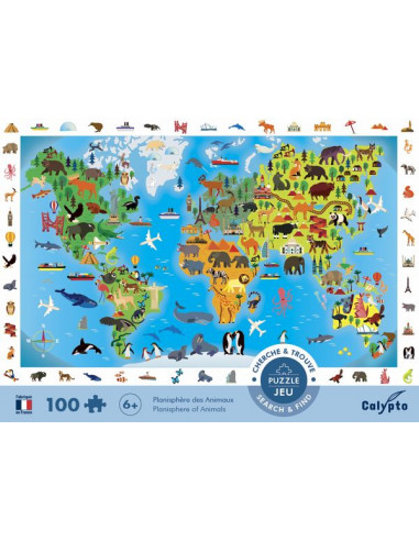 Puzzle 3000 pièces - Vieille carte du monde