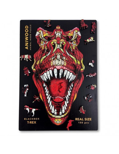 Puzzle 150 pièces : Dinos sauvages, avec tatouages - N/A - Kiabi - 18.97€