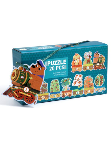 Ours à habiller 18 pcs Puzzle Jeu éducatif en bois Bébé 2 ans + - Un jeux  des jouets