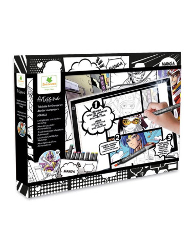 Coffret créatif manga garçon - Sycomore - 10 papiers layout