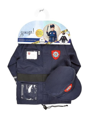 Kit complet policier enfant en plastique – Déguisements cadeaux pas chers, Boutique Arlequin