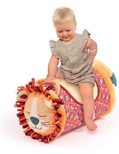 Hochet bébé lion : Jouets sensoriels adorables pour l'éveil et la