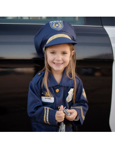 Costume de police pour enfants Dress Up Set Jeu de rôle Officier avec  menottes Talkie-walkie Jouets