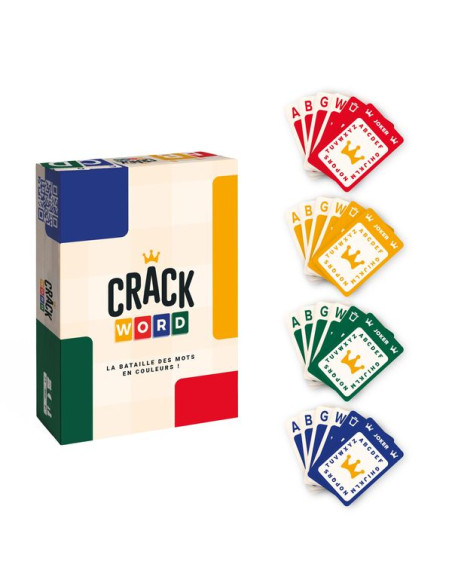 CRACK LIST - Jeu du Petit bac - Jeu de Cartes - Jeu d'ambiance - entre amis  et en famille - 10 ans et plus - 2 à 8 joueurs - version française - Yaqua