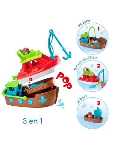 Petit bateau de bain - Déstockage de jouets, jeux et objets de décoration  en bois - VILAC
