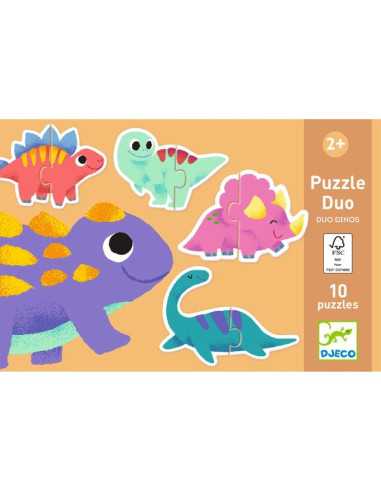 Acheter le puzzle duo bébés animaux de Djeco - Puzzle éducatif