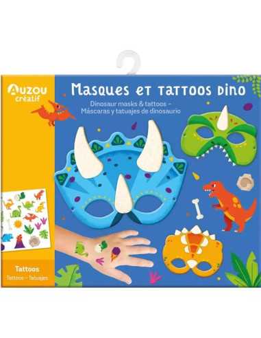 Masques et tatoos dino - Auzou