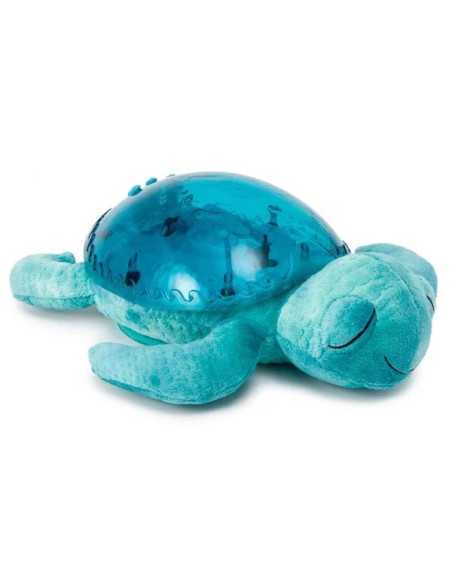 Peluche veilleuse projection musicale tortue Tranquil Turtle® - Aqua