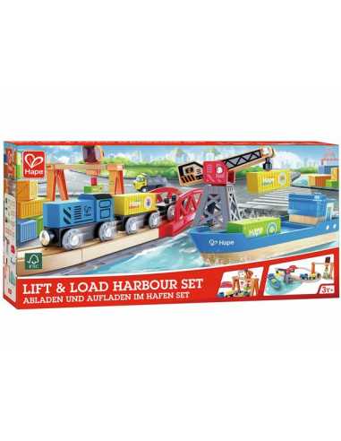 Circuit de train cargo et grue - Hape