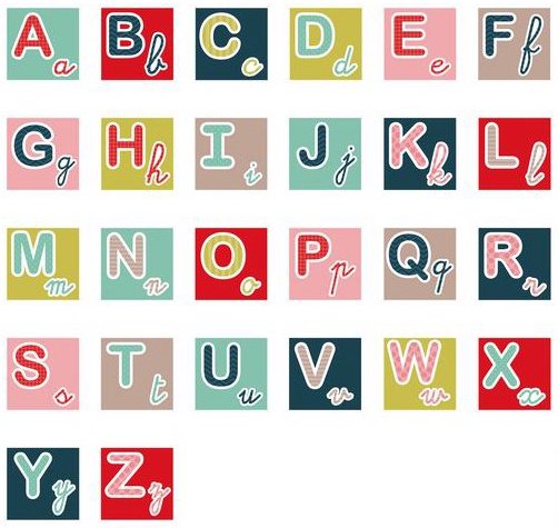 Lettre de l'alphabet à décorer. La lettre capitale A