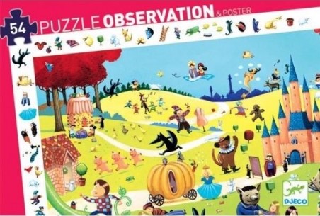 Puzzle observation - le château fort - 100 pièces - Jeux classiques - Jeux  de société - Djeco