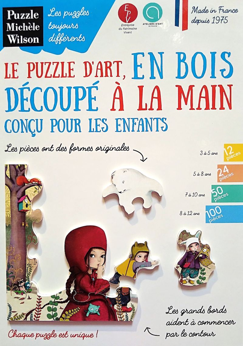 PUZZLE EN BOIS FAIT MAIN 100 PIECES enfants 6ans et + - Puzzle Michèle  Wilson