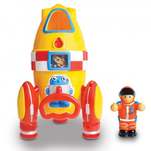 fusee-bois-jouet-enfant-espace-astronaute - La Malle à Confettis